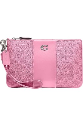 Picture of Coach Coated Canvas Signature Small Wristlet