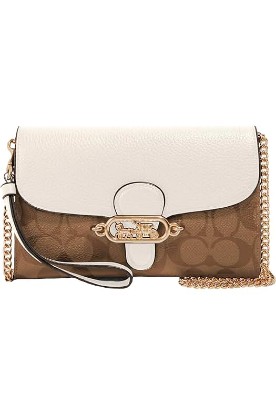 Picture of Coach Womens Signature Elle Hardware Chain Crossbody