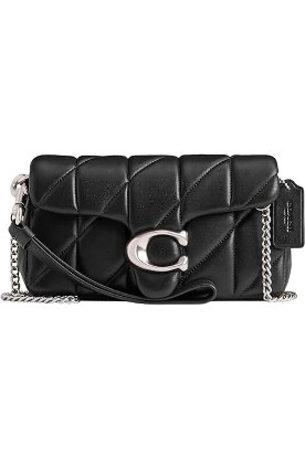 Picture of Coach Womens Quilted Pillow Leather Tabby Wristlet With Chain