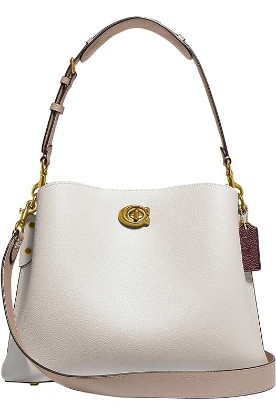 Picture of Coach Womens Color-Block Leather Willow Shoulder Bag