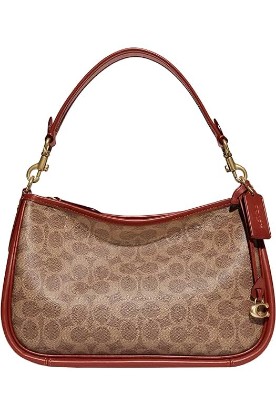 Picture of Coach Womens Coated Canvas Signature Cary Crossbody