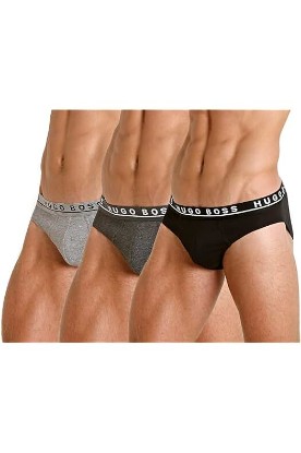 Picture of BOSS Men's 3-Pack Classic Regular Fit Stretch Briefs