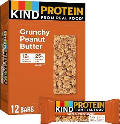 Picture of KIND Protein Bars, Crunchy Peanut Butter, Healthy Snacks, Gluten Free, 12g Protein, 12 Count