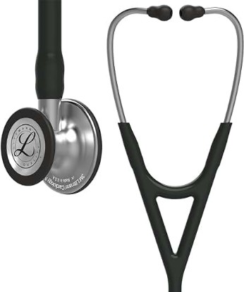 Picture of 3M Littmann Cardiology IV Diagnostic Stethoscope, 6151, More Than 2X as Loud*, Weighs Less**, Stainless Steel Chestpiece, 22" (Shorter Length) Black Tube