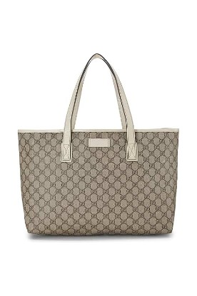 Picture of GUCCI Pre-Loved White Original GG Supreme Canvas Tote, White