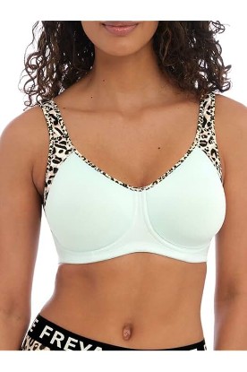 Picture of Freya Women's Sonic Underwire Spacer Molded Sports Bra, Pure Leopard Aqua, 34B