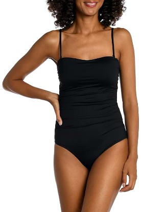 Picture of La Blanca Women's Standard Island Goddess Bandeau One Piece Swimsuit