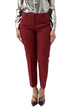 Picture of BURBERRY Wiluna Cage Pattern Wool Trousers