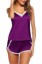 Picture of Gerrit Sexy Lingerie Women Pajamas Pants Set Satin Silk White Lace Up Shorts V Neck Tops Pyjama for Women