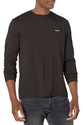 Picture of HUGO Men's Small Logo Long Sleeve T-Shirt