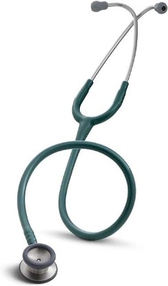 Picture of 3M Littmann Classic II Pediatric Stethoscope, 2119, Stainless Steel Chestpiece, 28" Caribbean Blue Tube