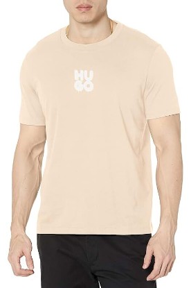 Picture of HUGO Men's Sprayed Logo Jersey Short Sleeve T-Shirt