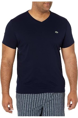 Picture of Lacoste Men's Short Sleeve V-Neck Pima Cotton Jersey T-Shirt