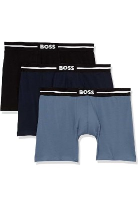 Picture of BOSS Men's 3-Pack Bold Logo Cotton Stretch Boxer Briefs