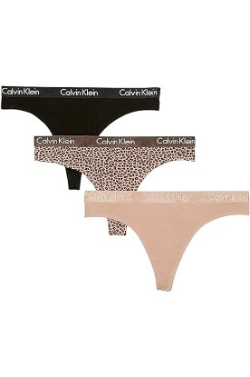 Picture of Calvin Klein Women's Motive Cotton Multipack Thong Panty