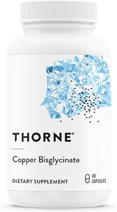 Picture of THORNE Copper Bisglycinate - Well-Absorbed Trace Mineral Supplement - 60 Capsules