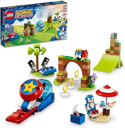 Picture of LEGO Sonic the Hedgehog Sonic’s Speed Sphere Challenge 76990 Building Toy Set, Sonic Playset with Speed Sphere Launcher and 3 Sonic Figures, Fun Birthday Gift for Young Fans Ages 6 and Up