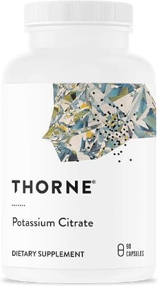 Picture of THORNE Potassium Citrate - Highly-Absorbable Potassium Supplement for Kidney, Heart, and Skeletal Support - 90 Capsules