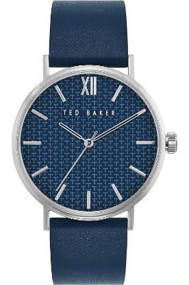 Picture of Ted Baker PHYLIPA Gents Men's Blue Leather Strap Watch (Model: BKPPGS002)