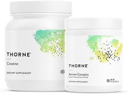 Picture of THORNE Performance Essentials Bundle: Creatine & Amino Power Pack - Muscular Support, Energy Boost, and Cognitive Function - NSF Certified - 30 to 90 Servings