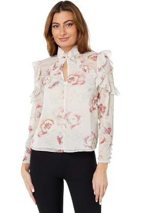 Picture of Ted Baker Thellma Twist Neck Detail Top Ivory 0 (US 2)