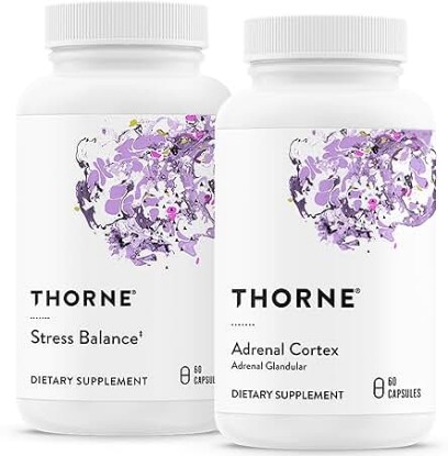 Picture of THORNE Adrenal Support Bundle - Stress Balance & Adrenal Cortex Combo - Stress Balance and Adrenal Cortex - 30 to 60 Servings