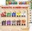 Picture of Panda Brothers Magnetic Color and Number Maze with Long Pen Handle, Color Learning Busy Board for Kids, Wooden Montessori, Fine Motor Skills and Educational Toys, Magnetic Maze Toys for Toddlers 1-3