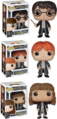 Picture of Funko Harry Potter POP! Movie Vinyl Collectors Set: Harry Potter, Ron Weasley & Hermione Action Figure