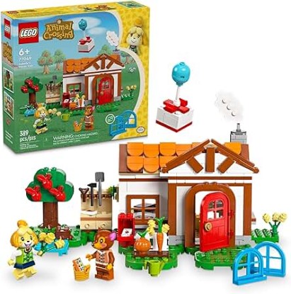 Picture of LEGO Animal Crossing Isabelle’s House Visit, Buildable Creative Toy for Kids, Includes Fauna and more Animal Crossing Toy Figures, Video Game Toy, Birthday Gift for Girls and Boys Ages 6 and Up, 77049