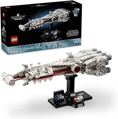 Picture of LEGO Star Wars: A New Hope Tantive IV, Buildable 25th Anniversary Starship Model, Creative Build and Display Set for Adults and Star Wars Fans, Collectible Gift for Father's Day from Wife, 75376