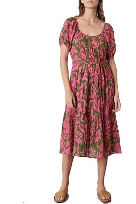 Picture of Velvet by Graham & Spencer Women's Madilyn Henna Cotton Gauze Dress