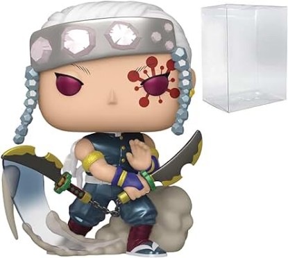 Picture of POP Anime: Demon Slayer - Kimetsu no Yaiba - Tengen Uzui Limited Edition Chase Funko Vinyl Figure (Bundled with Compatible Box Protector Case), Multicolor, 3.75