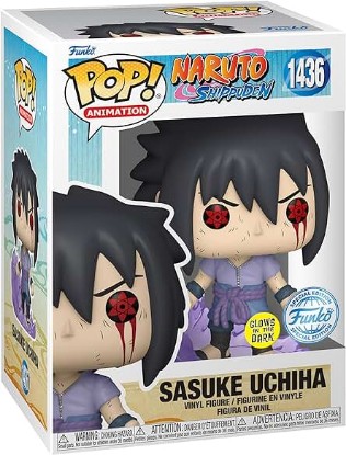 Picture of Funko Pop! Animation: Naruto Shippuden - Sasuke Uchiha Half Susano (Amaterasu) Special Edition Multicolor Glow Exclusive #1436 - Glows in The Dark