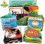 Picture of Educational Soft Baby Books - 6 Cloth Book Set - Early Learning Sensory Development for Babies - Crinkle Touch and Feel Toddler Toy - High Contrast Infant Toys - Boy/Girl Baby Shower 0-2 yr