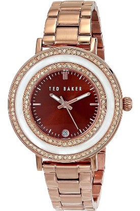 Picture of Ted Baker Women's TE4107 "Vintage Glam" Rose-Gold Tone Stainless Steel Rhinestone-Accented Watch