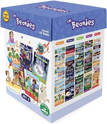 Picture of The Beanies Hi-Lo Diversity Decodable - Boxed Set 2-60 Book Set, All-in-1, Includes Phases 2-6, Reading Week-by-Week, Kids Ages 5+