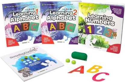 Picture of SENSEE Braille Learning Kit- Alphabet and Numbers :Braille Book: My First Complete Learning Library :Learning Education Toy :All Ages, Braille Word Building Kit