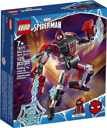 Picture of LEGO Marvel Spider-Man Miles Morales Mech Armor 76171 Collectible Construction Toy, New 2021 (125 Pieces)