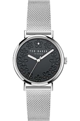 Picture of Ted Baker Phylipa Blossom Ladies Silver Mesh Band Watch (Model: BKPPHS4059I)