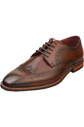 Picture of Ted Baker Mens Markuse Brogue Shoes Brown