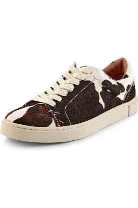 Picture of Frye Ivy Low Lace Sneakers for Women Crafted from Soft, Vintage Italian Leather with Removable Molded Footbed, Leather Lining, and Contrast White Rubber Outsoles