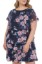 Picture of Jessica Howard Women's Style Layered Ruffle Butterfly Sleeve Printed Chiffon