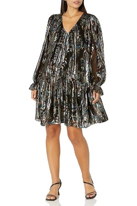 Picture of Trina Turk Women's Metallic Shift Dress