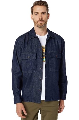 Picture of Ted Baker Baen Denim Utility Shacket Dark Blue MD (US Men’s 3)