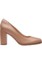 Picture of Clarks Women's Freva 85 Court Pumps, Praline Leather, 7.5 Wide