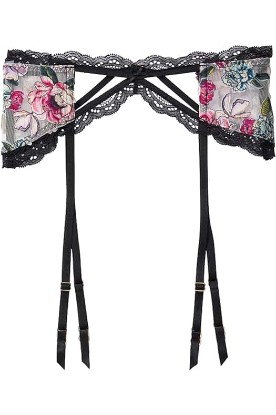 Picture of Victoria's Secret Very Sexy Shine Strap Lace Garter Belt (XS-XXL) (Floral Lace, Medium/Large)