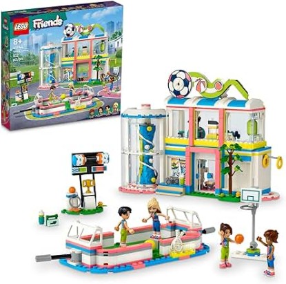 Picture of LEGO Friends Sports Center 41744 Building Toy Set, Fun for Boys and Girls Ages 8+, Includes Football, Basketball and Tennis Games, A Fun Gift for Kids Who Love Sports and Pretend Play