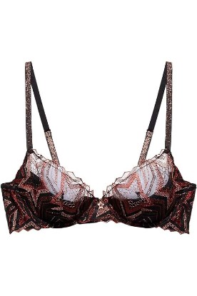 Picture of Savage X Fenty Women's Shining Star Embroidered Half Cup Plunge Bra