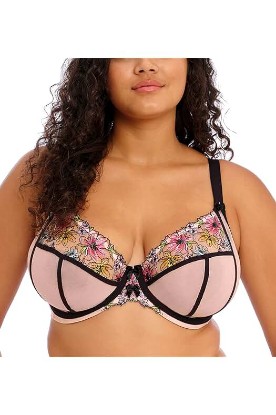 Picture of Elomi Carrie Plunge Underwire Bra (301802),34HH,Ballet Pink