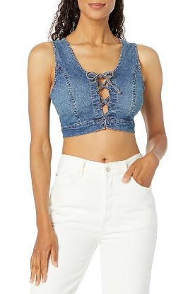 Picture of True Religion Women's Lace Up Bra Top